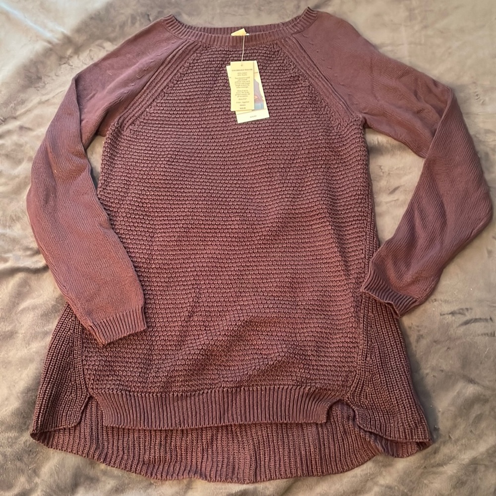NWT Eggplant Anatara Sweater
